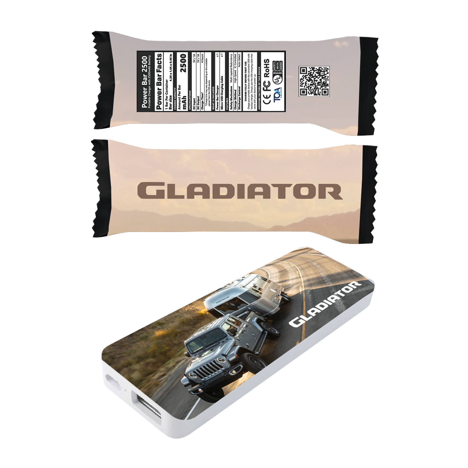 Gladiator Power Bar with Custom Wrapper